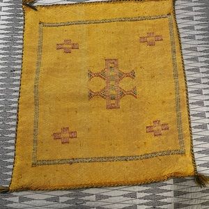 Moroccan cactus silk pillow